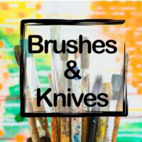 Brushes and Painting Knives